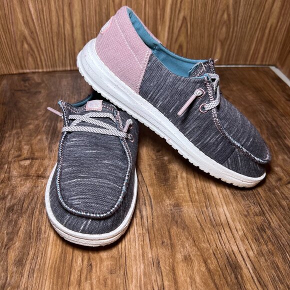 Hey Dude Wendy charcoal jersey- youth size 2/womens size 3 - Picture 3 of 6